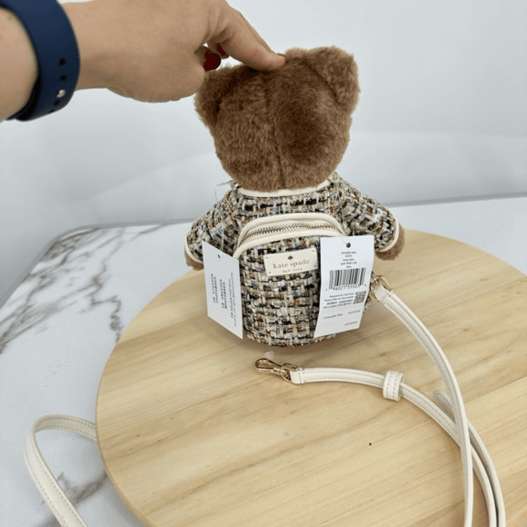 Kate Spade Oh What Fun Teddy Bear Crossbody Bag Collectable Novelty Kidcore NWT - Picture 4 of 7